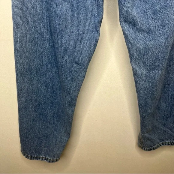 PRINCESS POLLY Balloon Leg Distressed Denim Size 2 Jeans - Picture 14 of 16
